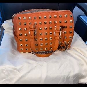 Michael Kors studded grayson satchel